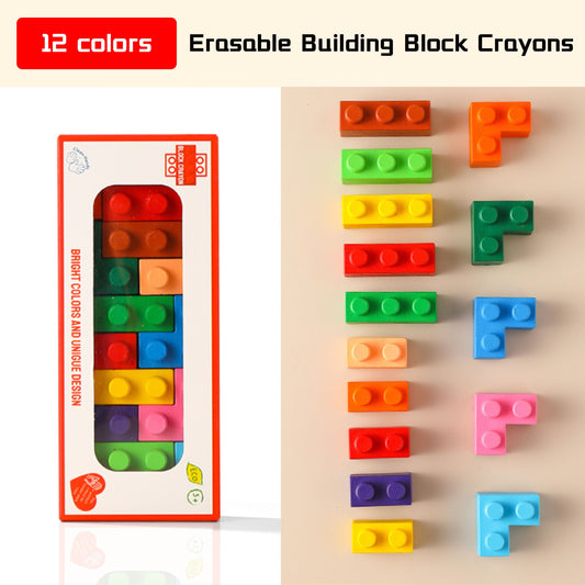 Erasable Building Block Crayons (Classic Style B)